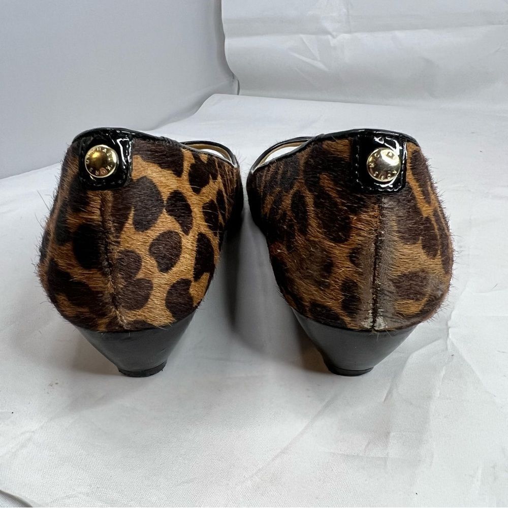 MICHAEL Michael Kors Cheetah Peep Toe Low Wedge - Picture 6 of 8